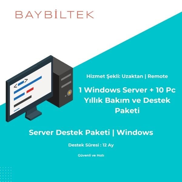Bilgisayar bakım anlaşması, Server bakim anlaşması, Teknik destek, uzaktan yardım